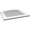 Ekena Millwork Arch Top Surface Mount PVC Gable Vent: Functional, w/ 3-1/2"W x 1"P Standard Frame, 26"W x 26"H GVPAR26X2601SF - alternate 5